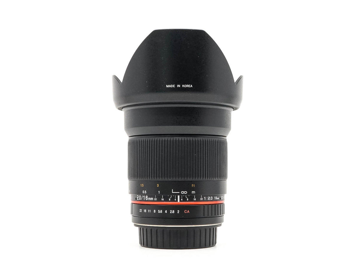 Walimex Pro 16mm f/2 ED AS UMC CS - Compatibile con Canon EF-S