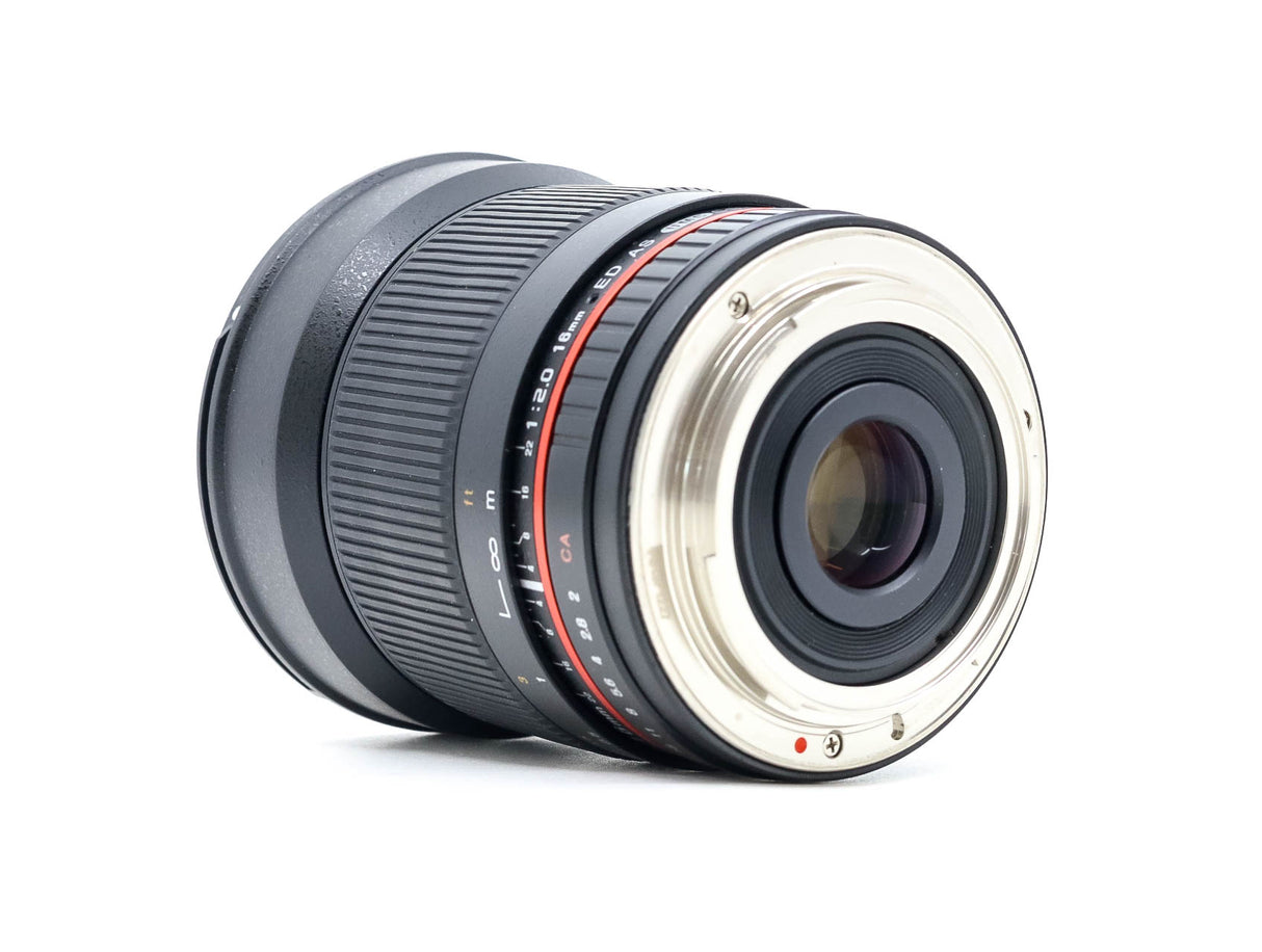 Walimex Pro 16mm f/2 ED AS UMC CS - Compatibile con Canon EF-S