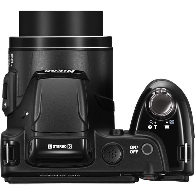 CoolPix L810 Compact Camera - Black + Nikon Nikkor 26X Wide Optical Zoom ED VR 4.0-104mm f/3.1-5.9 f/3.1-5.9