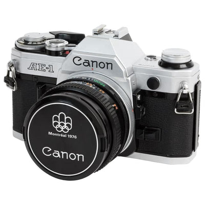 Canon AE-1 Lustrzanka - Czarna/Szara + Canon FD 50mm f/1.8