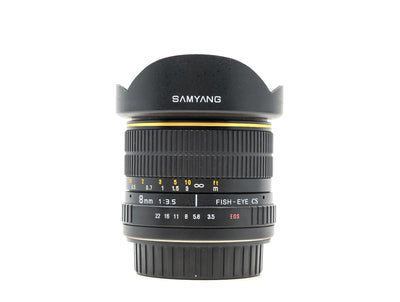 Samyang 8mm f/3.5 Fisheye - Kompatybilny z Canon EF-S