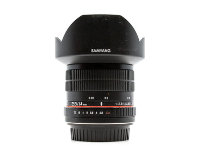 Samyang AF 14mm f/2.8 - Mocowanie Canon EF