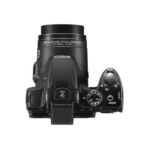 Fotocamera Bridge Coolpix P510 - Nera + Nikon Nikkor 42X Zoom ottico grandangolare ED VR 24-1000mm f/3-5.9 f/3-5.9