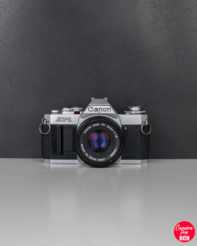 Canon AV-1 + 50mm FD 1.8 - Vintage Analogowy Aparat Lustrzanka 35mm (SLR)