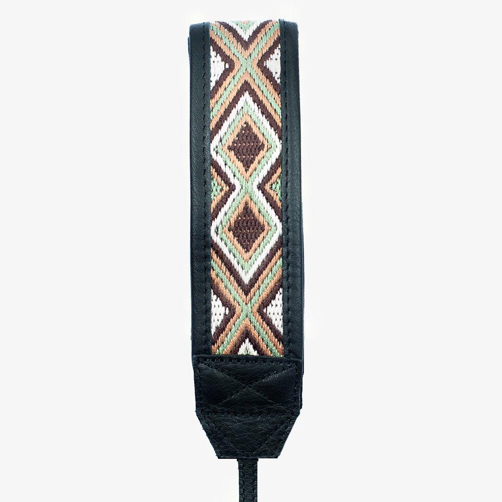 Jaipur #110 - Fabric & Leather camera strap