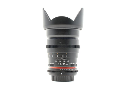 Walimex Pro 35mm T1.5 AS UMC - dopasowanie do Sony A