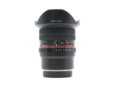 Samyang 12mm f/2.8 ED AS NCS Fisheye - Mocowanie Fujifilm X