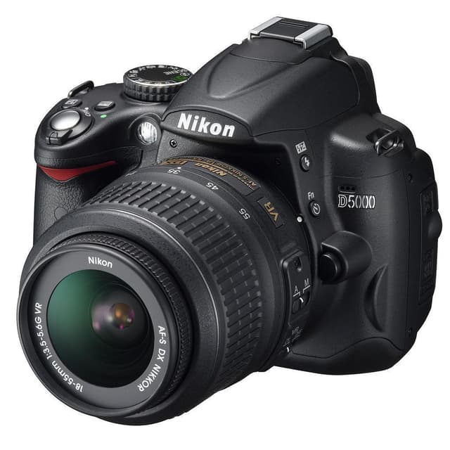 SLR D5000 - Black + Nikon AF-S DX Nikkor ED 18-55mm f/3.5-5.6G II f/3.5-5.6G II  · main image