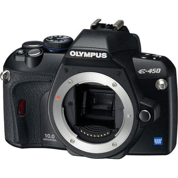 SLR E-450 - Black + Olympus Olympus 14-42mm 1:3.5-5.6 ED f/3.5  · main image