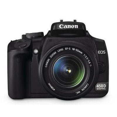 EOS 450D SLR - Black + Canon Canon Zoom Lens EF-S 18-55mm f/3.5-5.6 IS f/3.5-5.6 