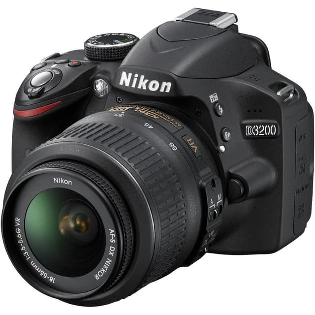 SLR D3200 - Czarny + Nikon AF-S DX Nikkor 18-55mm f/3.5-5.6G VR II f/3.5-5.6 · zdjęcie główne