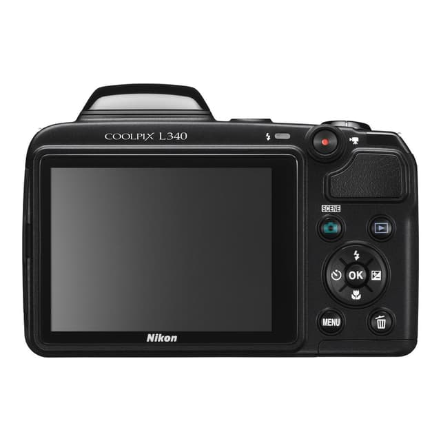 Coolpix L320 Compact Camera - Black + Nikon Nikkor 26X Wide Optical Zoom ED VR 22.5-585mm f/3.1-5.9 f/3.1-5.9