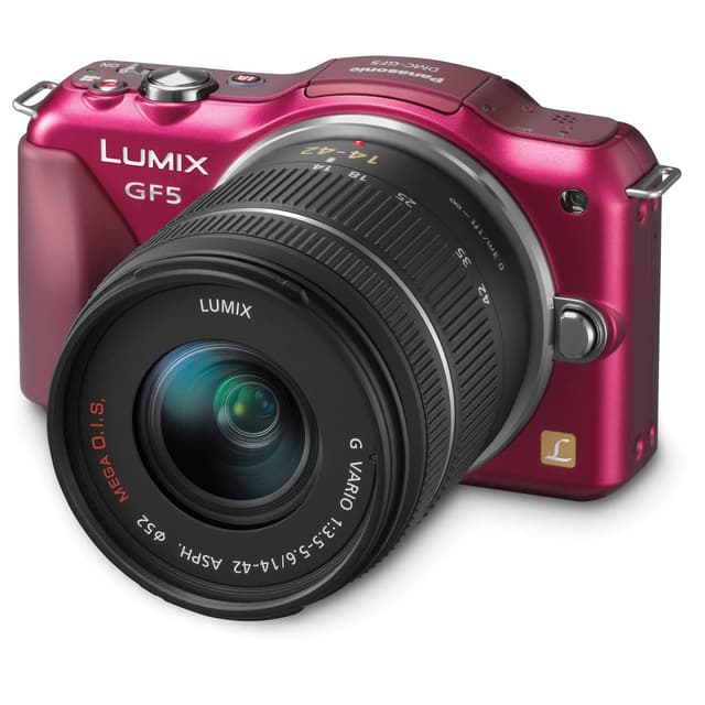 Lumix DMC-GF5 Różowy + Lumix G 14-42 mm f/3.5-5.6 · zdjęcie główne