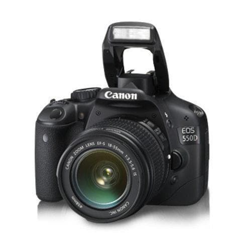 EOS 550D SLR - Black + Canon Canon Zoom Lens EF-S 18 - 55 mm f/3.5-5.6 IS f/3.5-5.6 IS