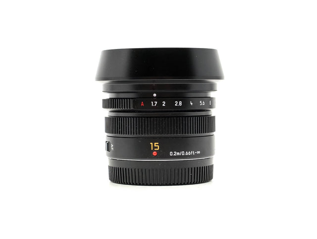 Panasonic Leica DG Summilux 15mm f/1.7 ASPH. - segunda mano - excelente estado - foto principal - SKU 3793597 - Camera Market