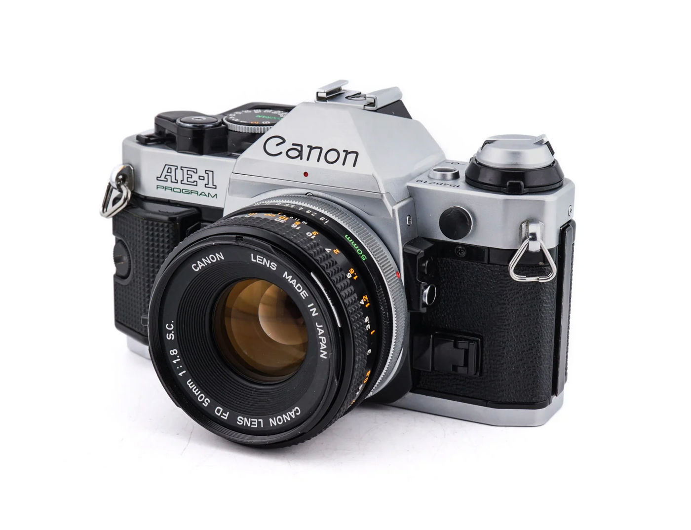 Canon AE-1 Program + 50mm f1.8 SC - SLR 35mm Film Camera  · main image