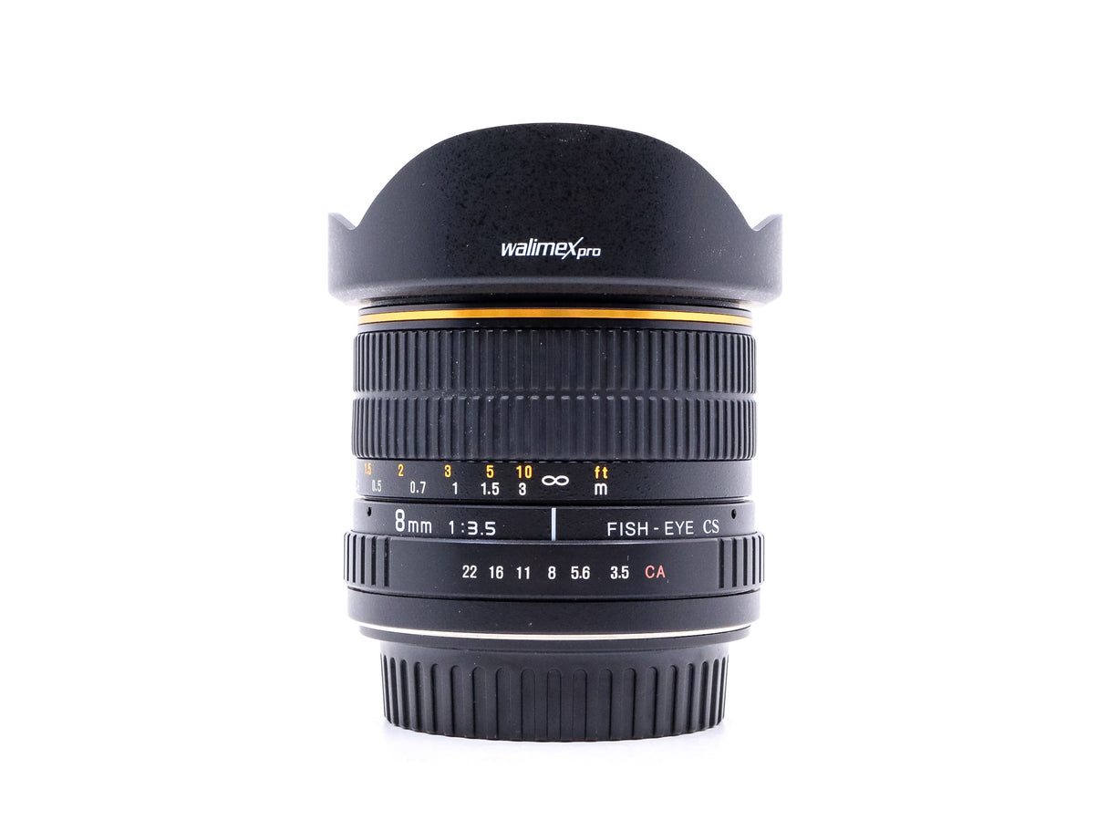 Walimex Pro 8mm f/3.5 CS Fisheye - Canon EF-S Fit