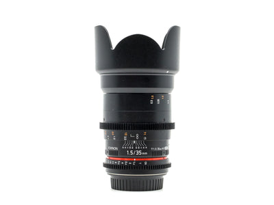 Rokinon 35mm T1.5 Cine DS - Mocowanie Canon EF
