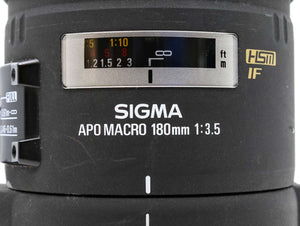 Sigma 180mm f/3.5 EX APO DG Macro - Sigma SA Fit