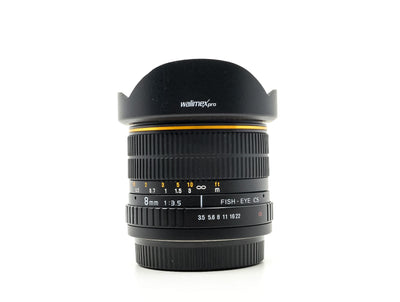 Walimex Pro 8mm f/3.5 CS Fisheye - Kompatybilny z Sony A