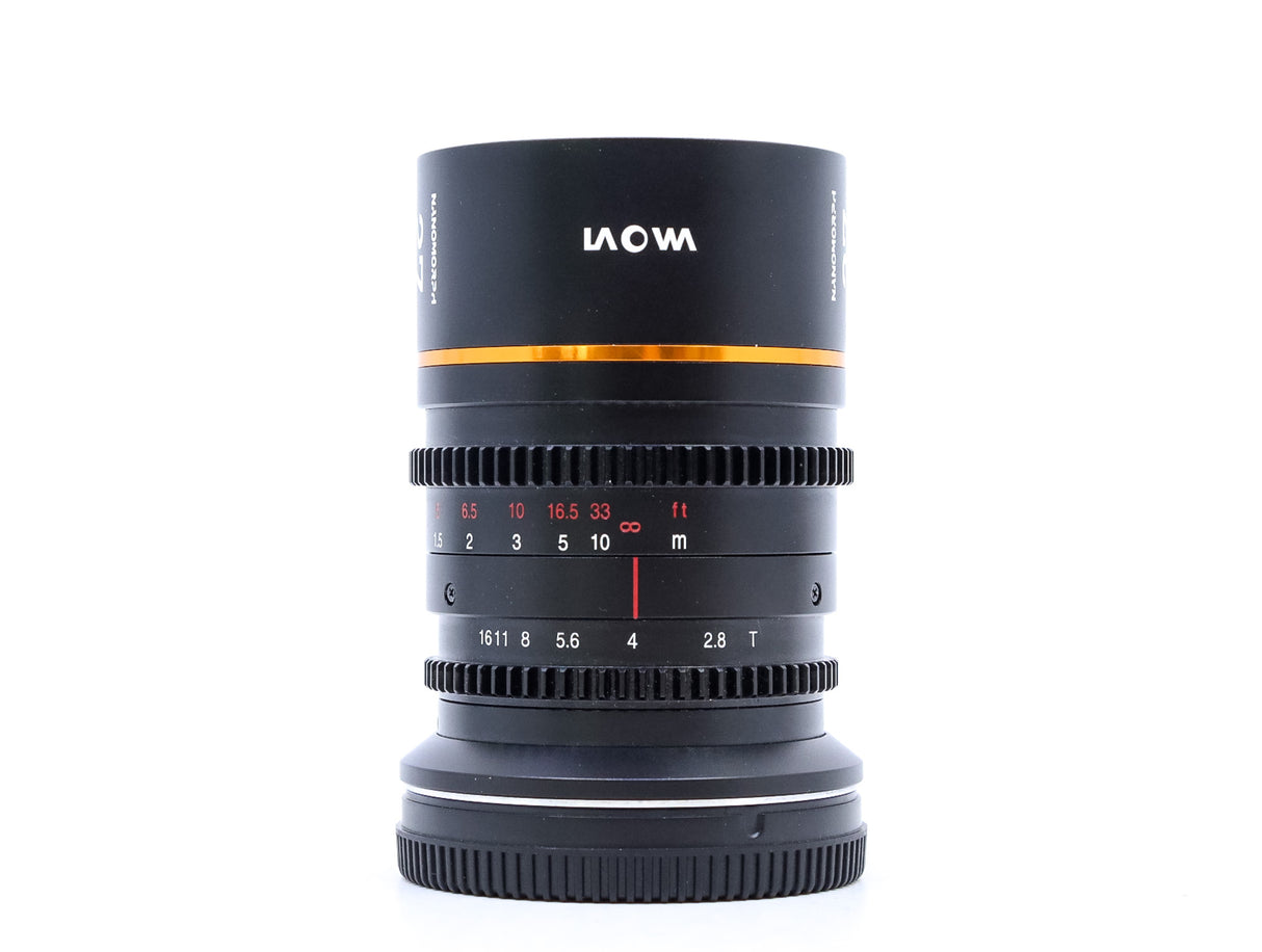 Venus Laowa 27mm T2.8 Nanomorph [Amber Flare] - L Fit