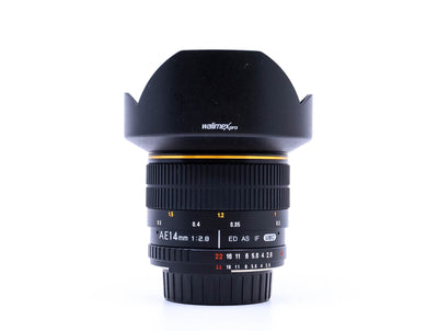 Walimex Pro 14mm f/2.8 ED AS IF UMC - Mocowanie Nikon