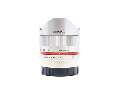 Walimex Pro 8mm f/2.8 UMC Fisheye II - Mocowanie Fujifilm X