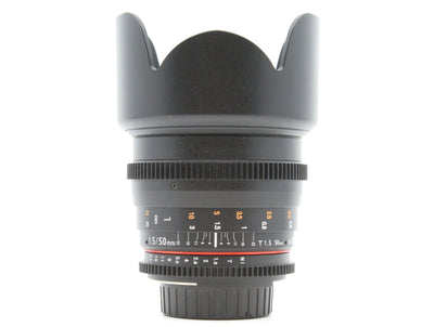 Samyang 50mm T1.5 VDSLR AS UMC - Kompatybilny z Nikon