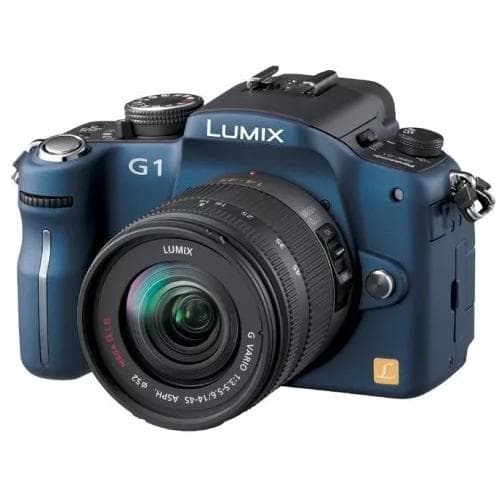 Lumix DMC-G1 - Niebieski + Panasonic Lumix G Vario 14-42mm f/3.5-5.6 ASPH Mega OIS f/3.5-5.6 · zdjęcie główne