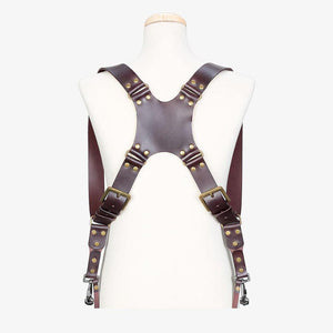 Berlin #502 - Brown dual leather camera strap