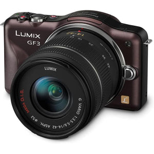 Lumix DMC-GF3 - Brown + Panasonic Lumix G Vario 14-42mm f/3.5-5.6 ASPH. MEGA OIS f/3.5-5.6