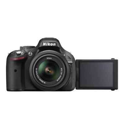 SLR D5200 - Czarny + Nikon AF-S DX Nikkor 18-55mm f/3.5-5.6G ED II + AF-S DX VR 55-200mm f/4-5.6 G IF ED f/3.5-5.6 + f/4-5.6