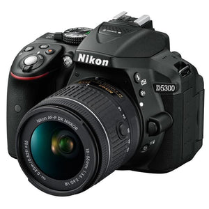 SLR D5300 - Black + Nikon AF-P DX Nikkor 18-55mm f/3.5-5.6G VR f/3.5-5.6