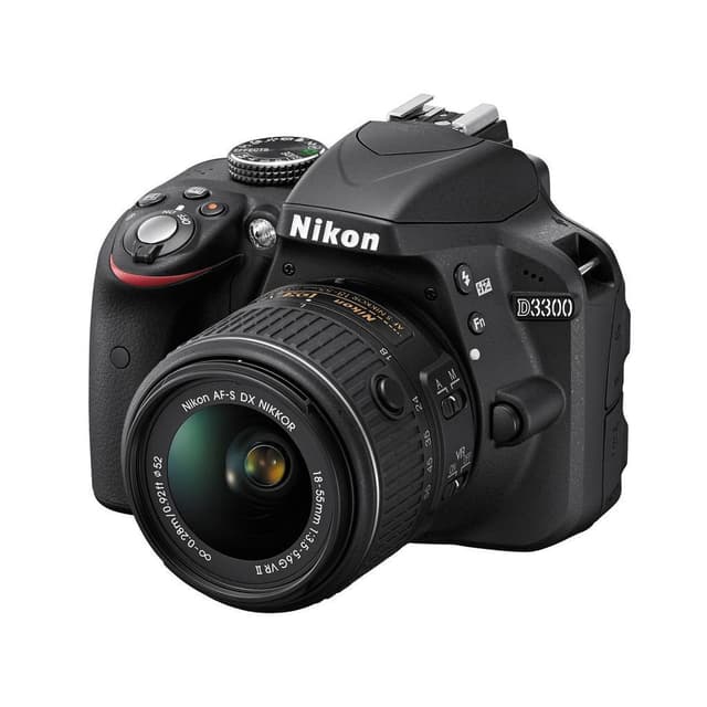 Reflex D3300 - Czarny + Nikon AF-S DX Nikkor 55-200mm f/4-5.6G ED f/4-5.6 · zdjęcie główne