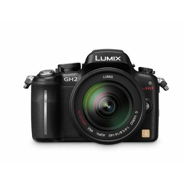 Lumix DMC-GH2 Lustrzanka - Czarna + Panasonic Lumix G Vario 14-45mm f/3.5-5.6 ASPH Mega OIS f/3.5-5.6 · zdjęcie główne