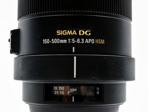 Sigma 150-500mm f/5-6.3 APO DG OS HSM - Nikon Fit - segunda mano - excelente estado - detalle 4 de 5 - SKU 3714565 - Camera M
