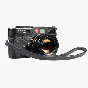 Tokyo #204 - Black & Black leather camera strap