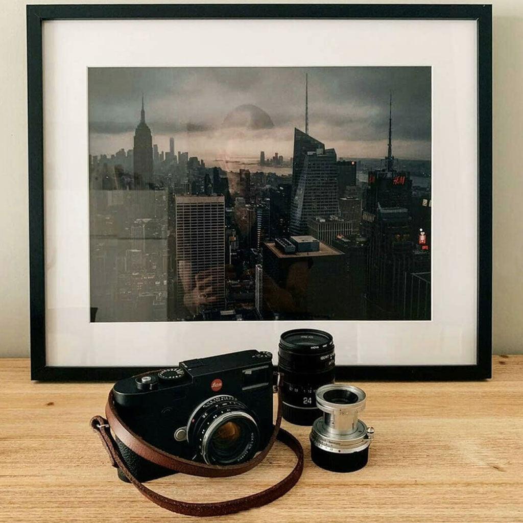 Berlin #102 - Brown Leather camera strap