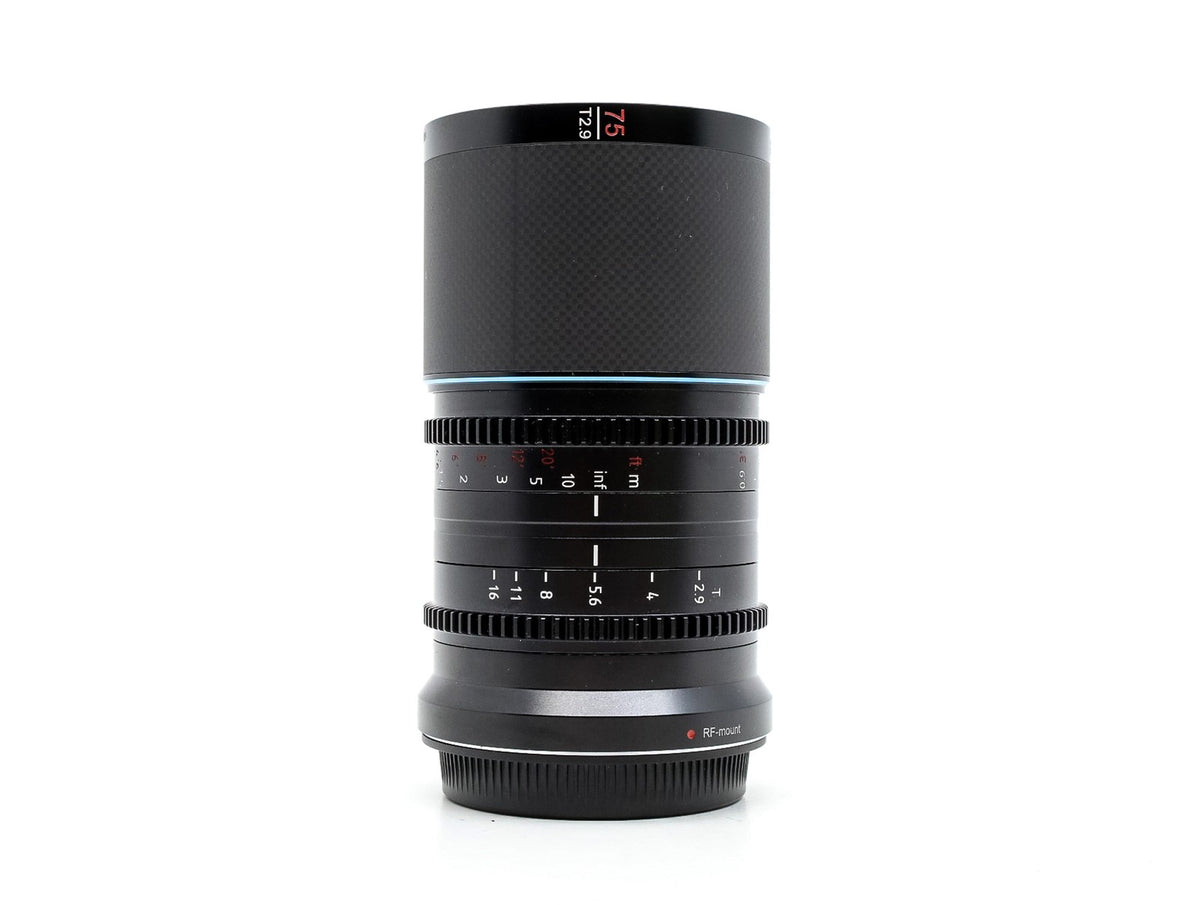 Sirui Saturn 75mm T2.9 1.6x Anamorphic [Neutral Flare] - Canon RF Fit · zdjęcie główne