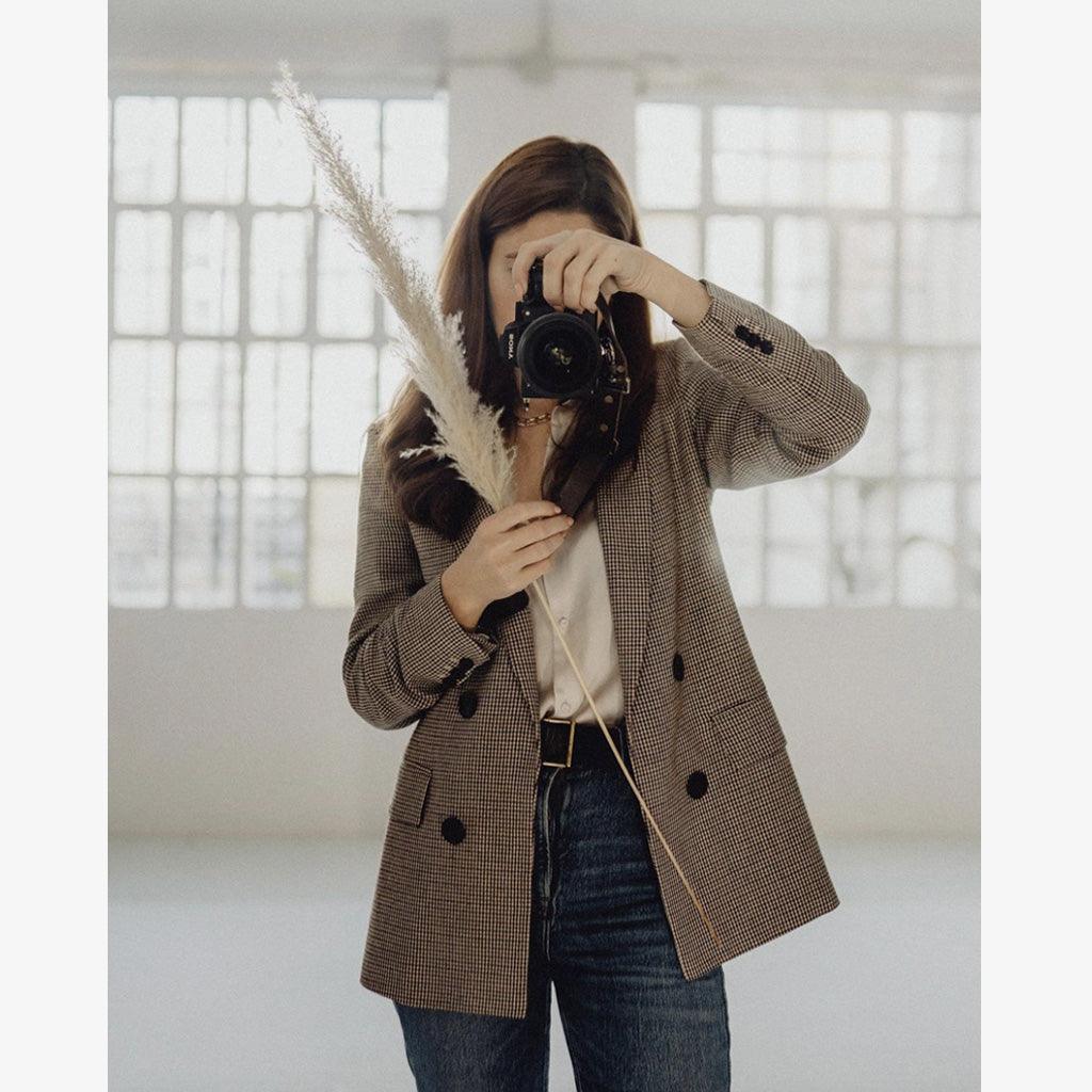 Berlin #602 - Brown sling leather camera strap