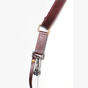 Tokyo #602 - Brown & Red sling leather camera strap