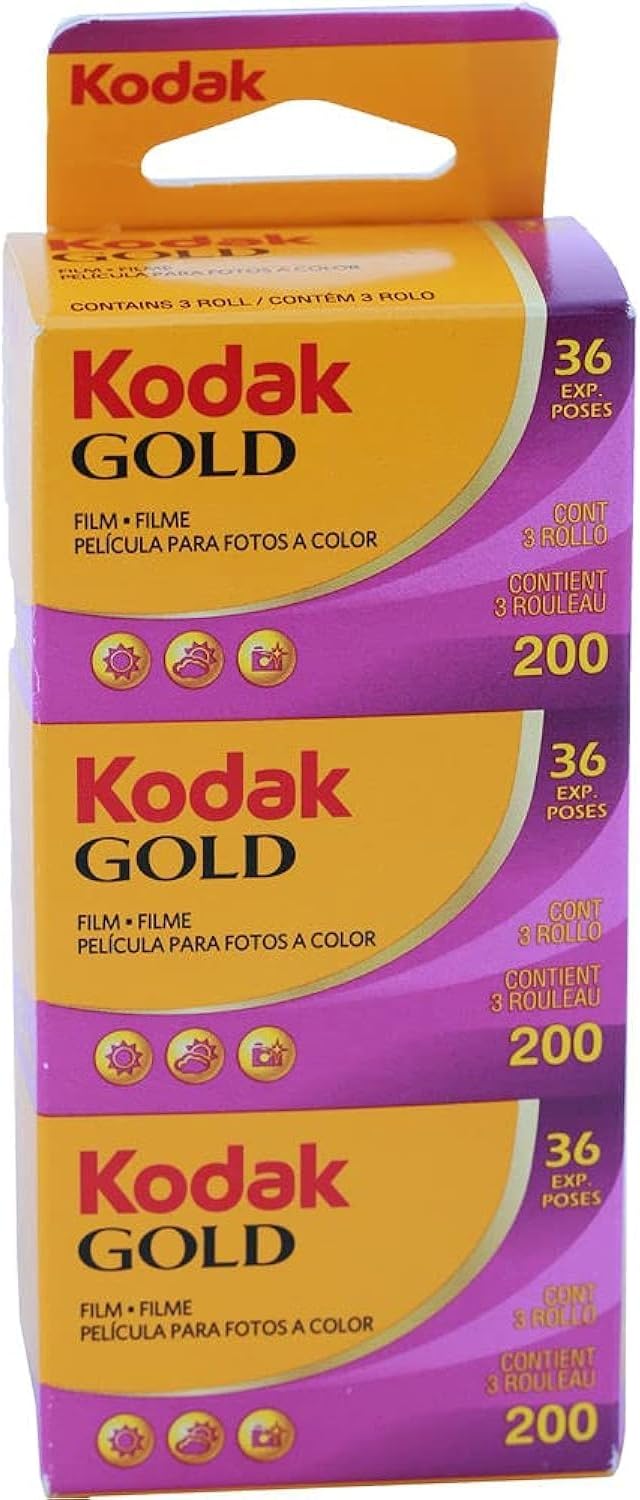KODAK 35mm GOLD 200 Film / 3-pack / GB135-36 - Vertical packaging  · main image